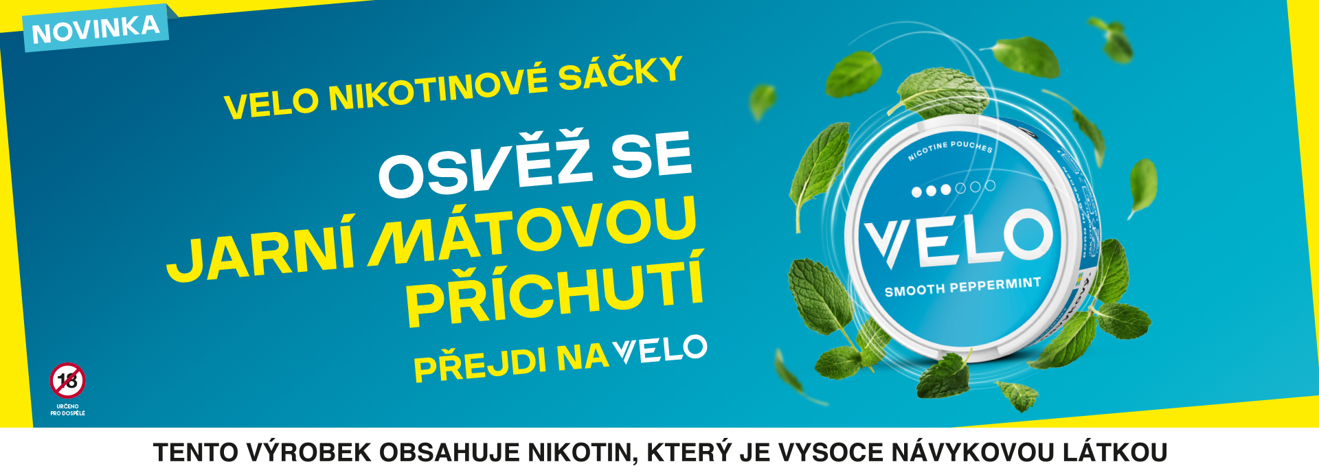 Nikotinové sáčky VELO v několika skvělých příchutích!