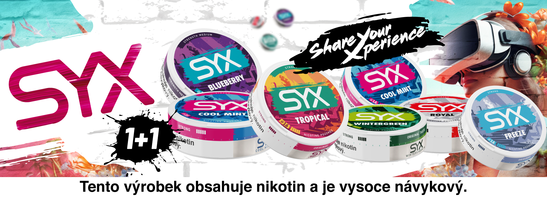 Nikotinové sáčky SYX v akci 1+1 zdarma