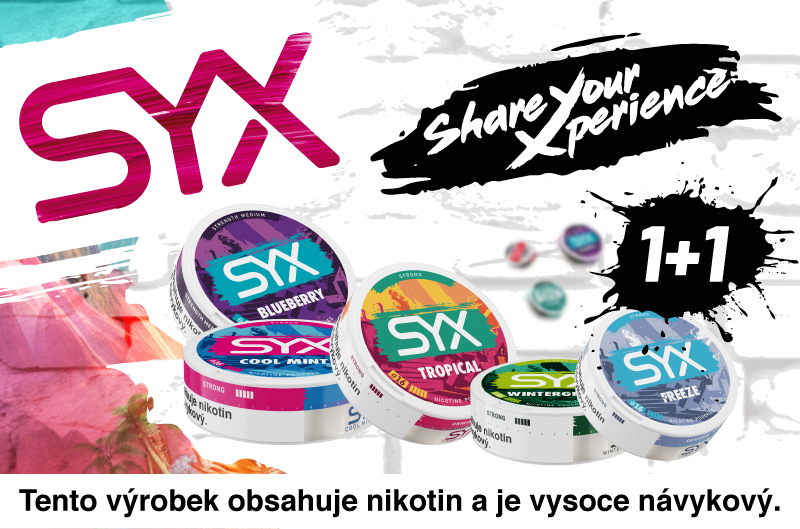 Nikotinové sáčky SYX v akci 1+1 zdarma