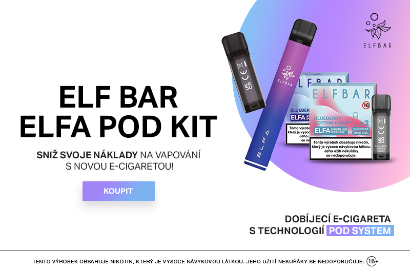 ELF BAR e-cigarety od nejznámější značky na trhu!